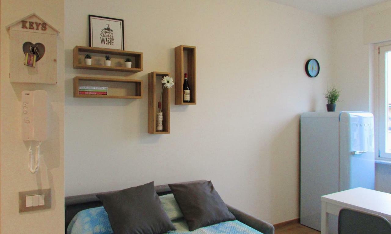 Vinhome Bilocale Con Garage Privato Alba Centro エクステリア 写真